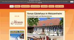 Desktop Screenshot of ilonas-gaestehaus.de